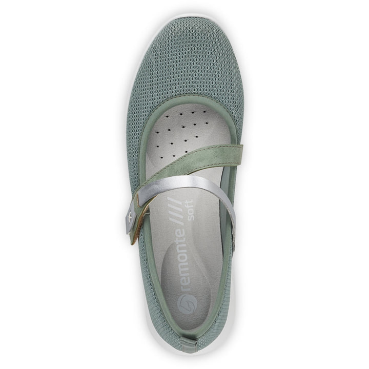 Remonte Artikelnummer R7104-52 remonte Damen Ballerinas grüngrau Letzte 3 Tage