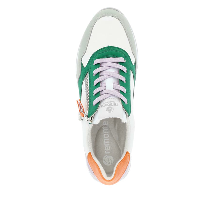 Remonte Artikelnummer D0H01-83 remonte Damen Sneaker weiß-grün-orange Rabatte dieses Monats