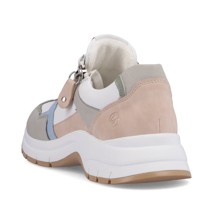 Remonte Artikelnummer D0G02-80 remonte Damen Sneaker reinweiß-altrosa-eisblau Günstiger Verkauf