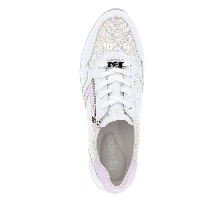 Remonte Artikelnummer D0H12-80 remonte Damen Sneaker reinweiß-blütenrosa Sonderangebot der Fabrik