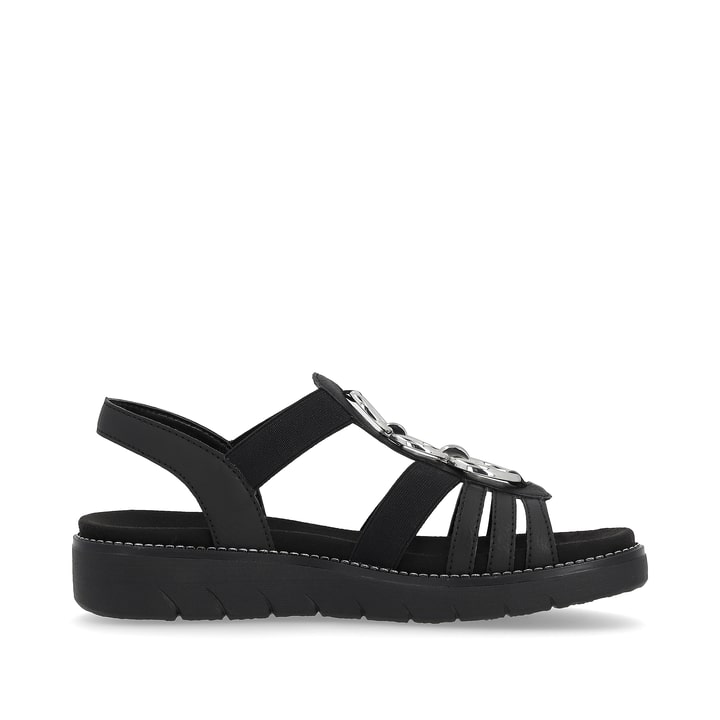 Remonte Artikelnummer D2073-02 remonte Damen Riemchensandalen nachtschwarz-silber Kostenloser Versand international