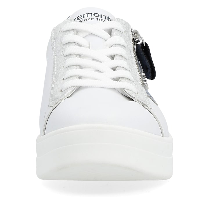 Remonte Artikelnummer D0J03-80 remonte Damen Sneaker perlweiß-metallicblau Fabrikladen