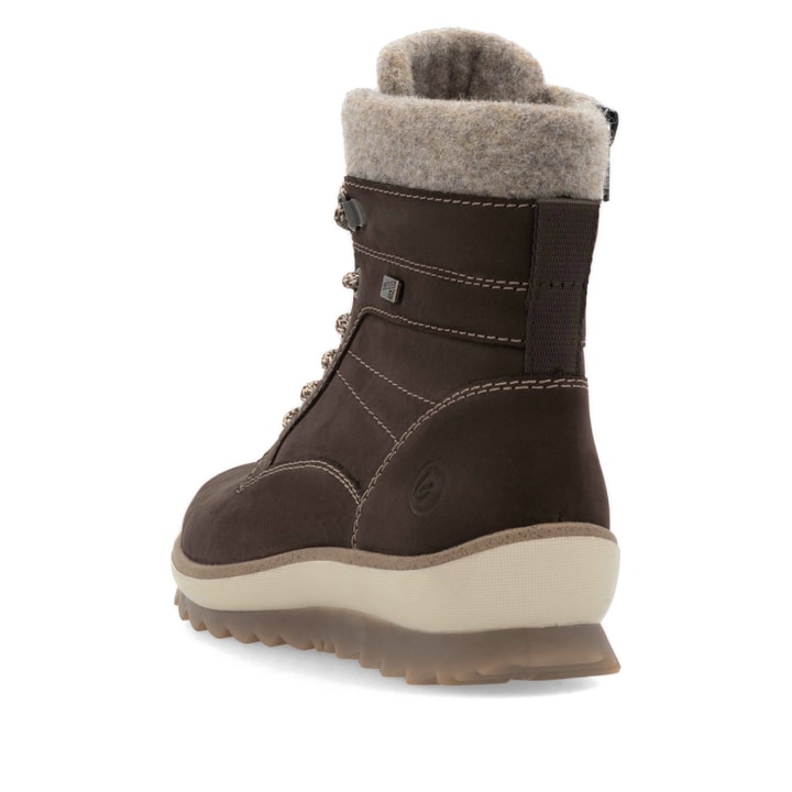 Remonte Artikelnummer R8477-25 remonte Damen Schnürstiefel dunkelbraun-sandbeige zollfrei
