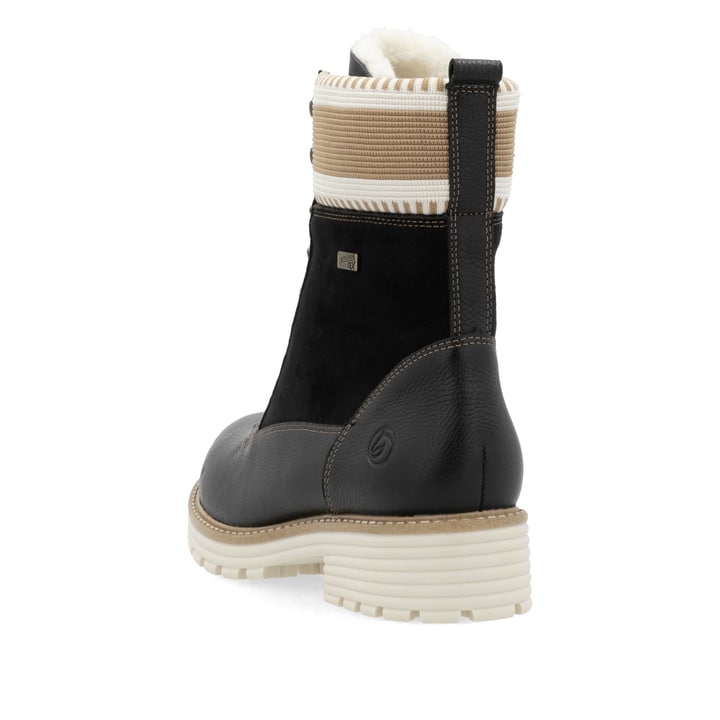 Remonte Artikelnummer D0W77-03 remonte Damen Schnürstiefel mitternachtsschwarz Auslauf