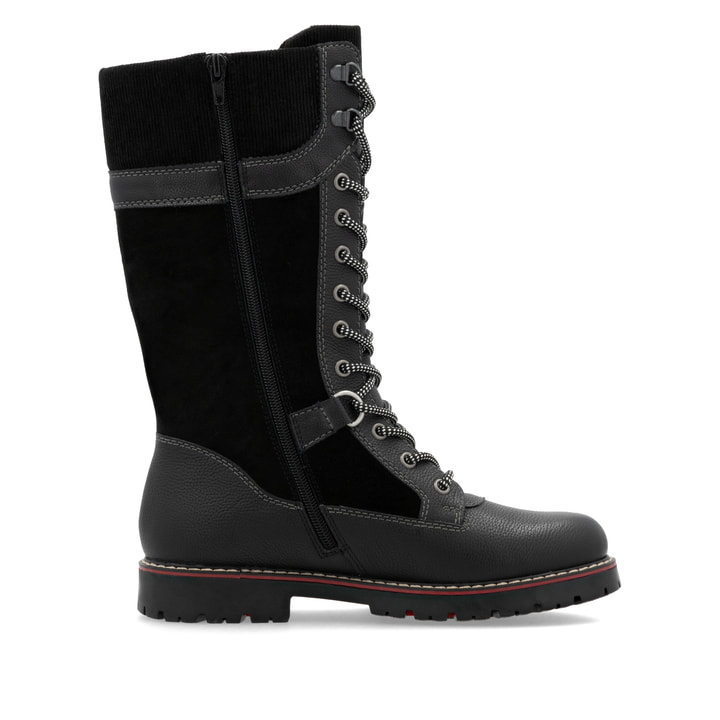 Remonte Artikelnummer D9380-02 remonte Damen Hochschaftstiefel tiefschwarz Schlussverkauf
