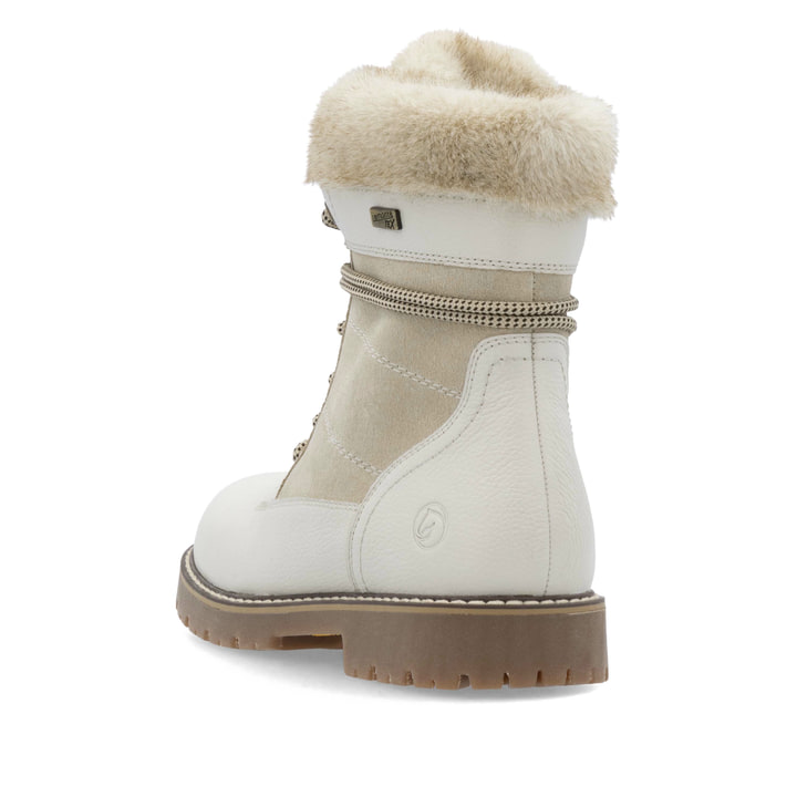 Remonte Artikelnummer D9381-80 remonte Damen Schnürstiefel perlweiß-hellbeige Günstiger Verkauf