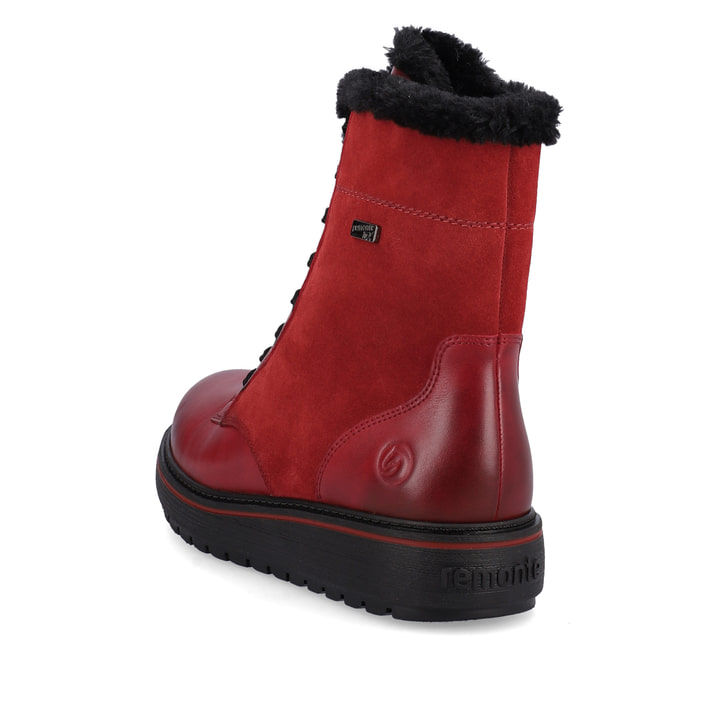 Remonte Artikelnummer D0U76-35 remonte Damen Schnürstiefel kirschrot Weihnachtsangebot