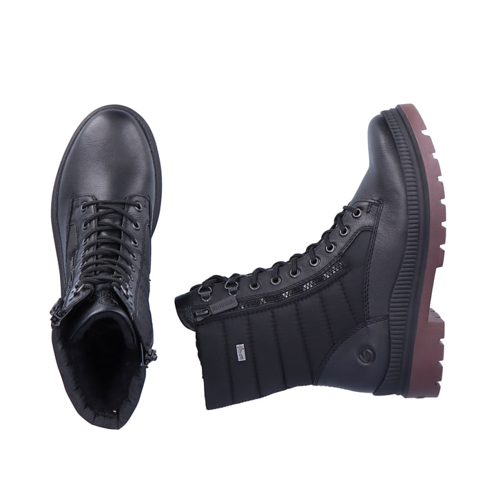 Remonte Artikelnummer D0C76-01 remonte Damen Schnürstiefel nachtschwarz Vatertagsangebot