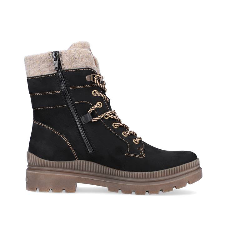 Remonte Artikelnummer D0C77-02 remonte Damen Schnürstiefel asphaltschwarz Neueste Mode
