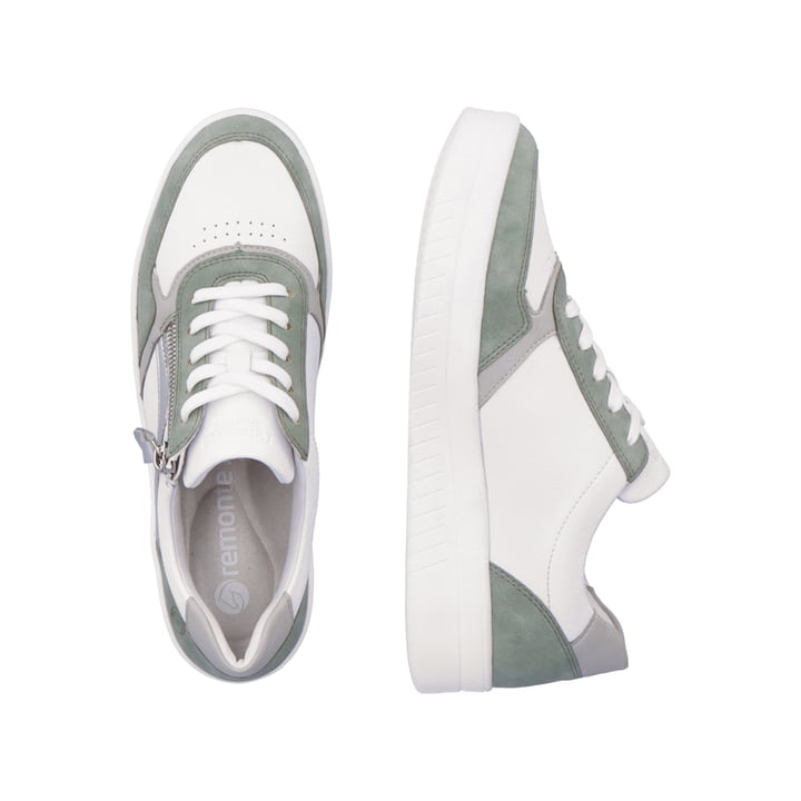 Remonte Artikelnummer D0J01-80 remonte Damen Sneaker edelweiß-mintgrün Räumungsverkauf