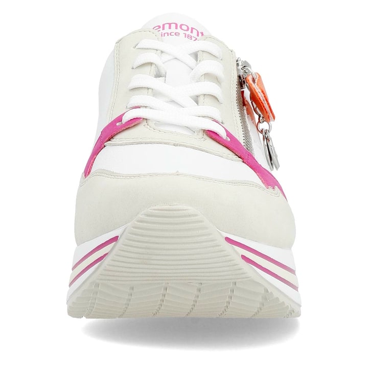 Remonte Artikelnummer D1323-80 remonte Damen Sneaker blütenweiß-fuchsia-orange Kauf eins, bekomm eins gratis
