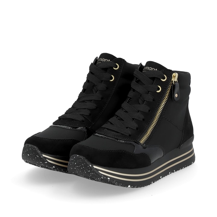Remonte Artikelnummer D1370-01 remonte Damen Sneaker nachtschwarz 50% Rabatt mit kostenlosem Versand