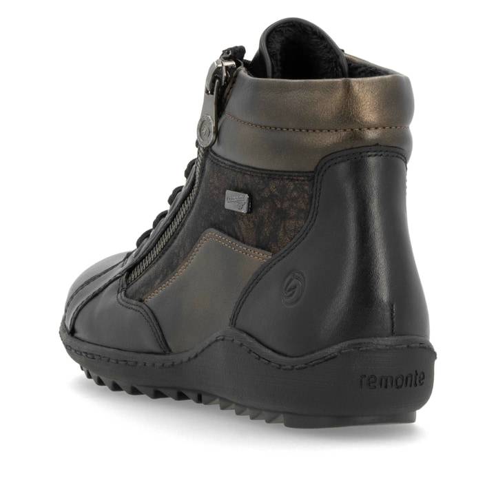 Remonte Artikelnummer R1458-03 remonte Damen Schnürschuhe schwarz-rostbraun Schlussverkauf
