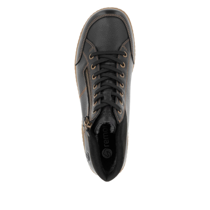 Remonte Artikelnummer R1457-02 remonte Damen Schnürschuhe graphitschwarz Fabrikverkauf