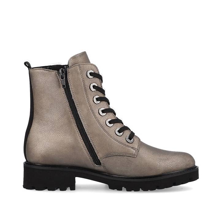 Remonte Artikelnummer D8671-91 remonte Damen Schnürstiefel mondgrau-tiefschwarz Saisonschlussverkauf