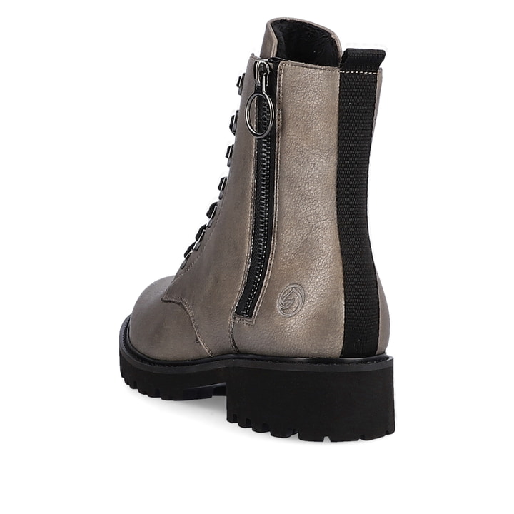 Remonte Artikelnummer D8671-91 remonte Damen Schnürstiefel mondgrau-tiefschwarz Saisonschlussverkauf