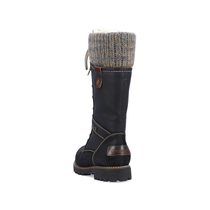 Remonte Artikelnummer D7477-02 remonte Damen Schnürstiefel nachtschwarz Große Rabatte