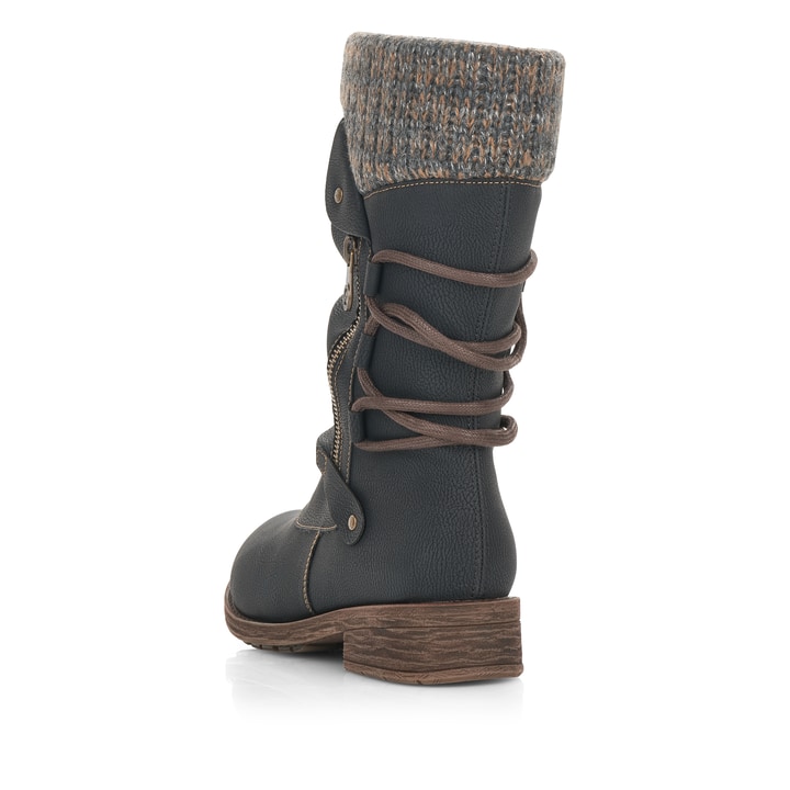 Remonte Artikelnummer D8070-01 remonte Damen Hochschaftstiefel tiefschwarz-grau Wochenangebot