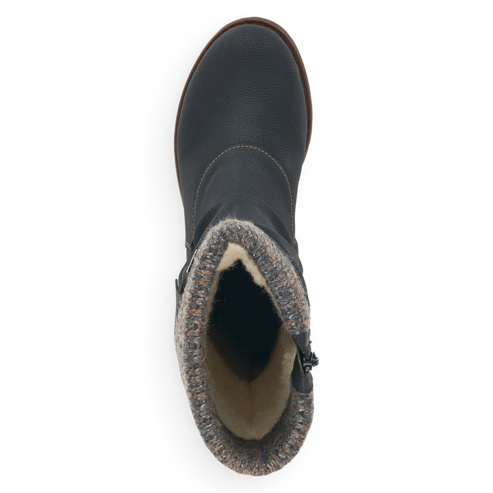 Remonte Artikelnummer D8070-01 remonte Damen Hochschaftstiefel tiefschwarz-grau Wochenangebot