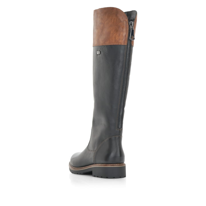 Remonte Artikelnummer R6581-02 remonte Damen Hochschaftstiefel nachtschwarz-nussbraun JETZT KAUFEN