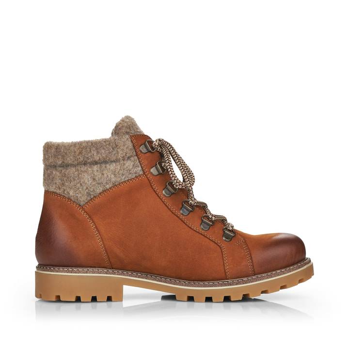 Remonte Artikelnummer D7478-22 remonte Damen Schnürstiefel nougatbraun-graubeige 50% Rabatt mit kostenlosem Versand