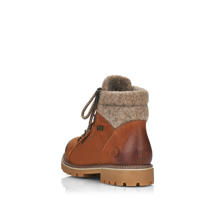 Remonte Artikelnummer D7478-22 remonte Damen Schnürstiefel nougatbraun-graubeige 50% Rabatt mit kostenlosem Versand