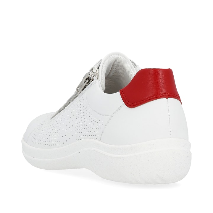 Remonte Artikelnummer D1E02-80 remonte Damen Schnürschuhe lilienweiß-kirschrot Fabrikladen
