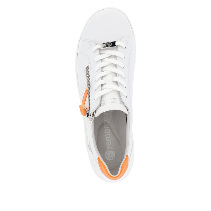 Remonte Artikelnummer D1E01-81 remonte Damen Schnürschuhe reinweiß-glutorange zollfrei