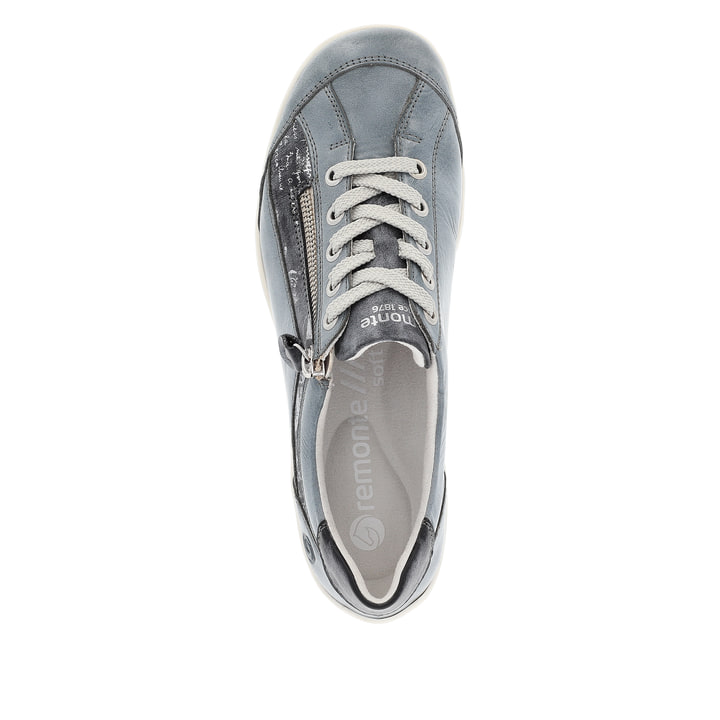 Remonte Artikelnummer R3412-14 remonte Damen Schnürschuhe graublau-platin 50% Rabatt für begrenzte Zeit