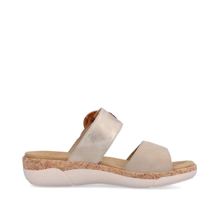 Remonte Artikelnummer R6858-60 remonte Damen Pantoletten champagner-beige Auslauf