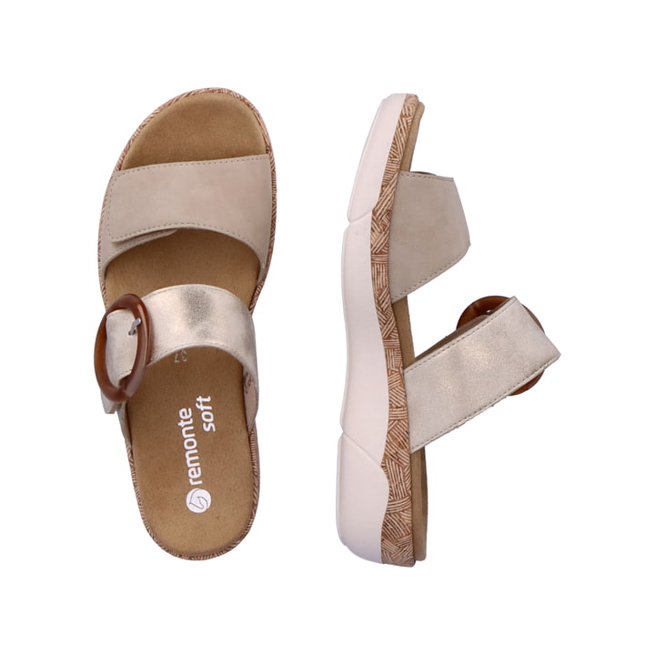 Remonte Artikelnummer R6858-60 remonte Damen Pantoletten champagner-beige Auslauf