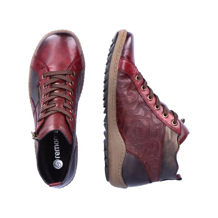 Remonte Artikelnummer R1467-35 remonte Damen Schnürschuhe himbeerrot Schlussverkauf