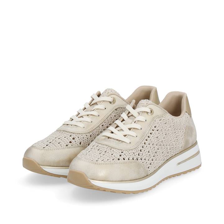 Remonte Artikelnummer D1G04-60 remonte Damen Sneaker beige-metallic Saisonschlussverkauf