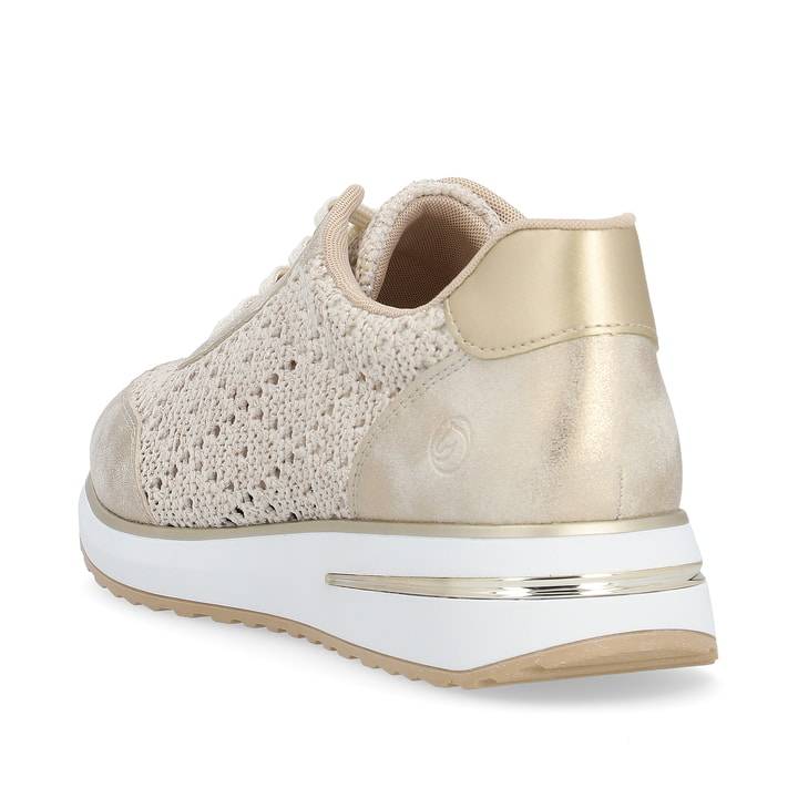 Remonte Artikelnummer D1G04-60 remonte Damen Sneaker beige-metallic Saisonschlussverkauf