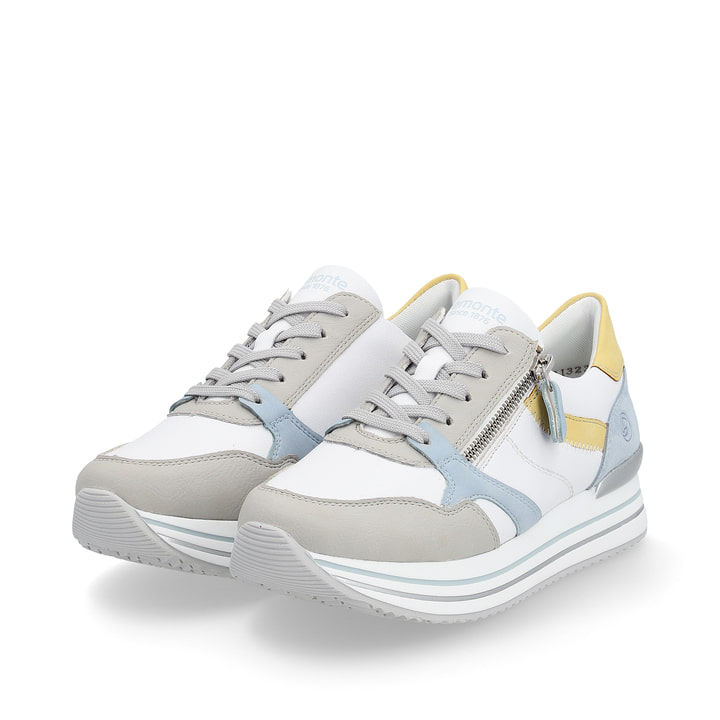 Remonte Artikelnummer D1323-81 remonte Damen Sneaker weiß-grau-blau Osterangebot