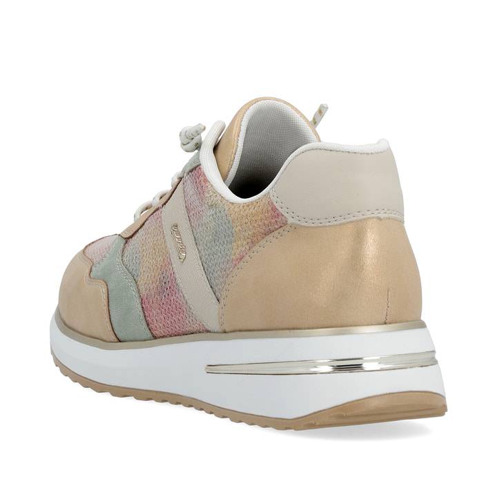 Remonte Artikelnummer D1G01-90 remonte Damen Sneaker regenbogenfarbig-sandbeige Valentinstagsangebot