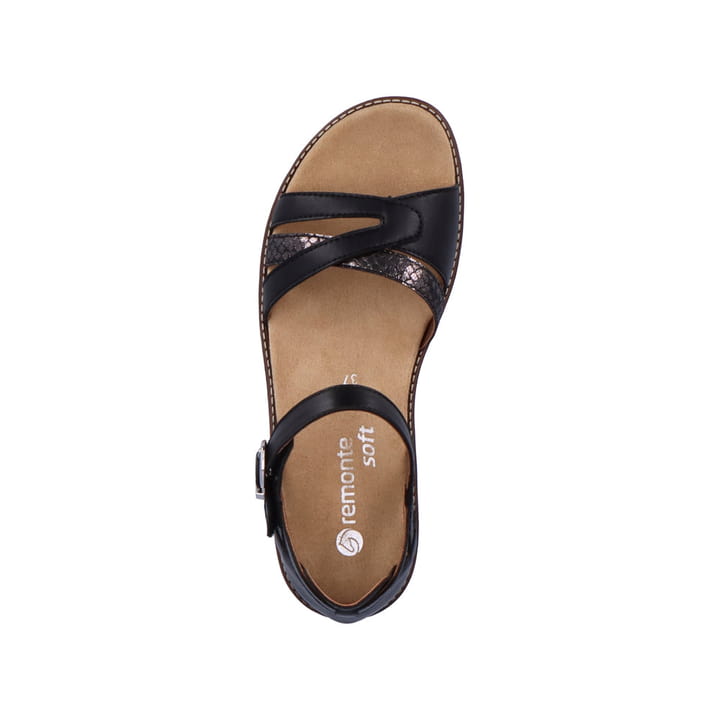 Remonte Artikelnummer D2046-01 remonte Damen Riemchensandalen graphitschwarz Neuheiten
