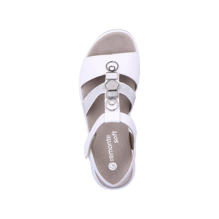 Remonte Artikelnummer R2962-80 remonte Damen Riemchensandalen edelweiß-mondgrau Wochenangebot
