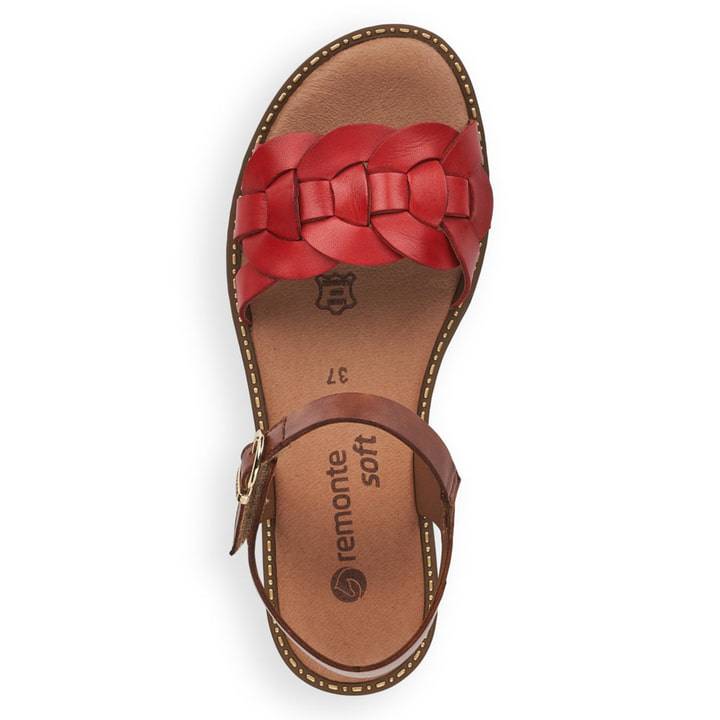 Remonte Artikelnummer D3666-33 remonte Damen Riemchensandalen feuerrot-nussbraun Kostenloser Versand international
