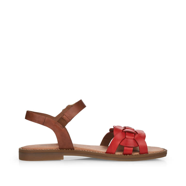 Remonte Artikelnummer D3666-33 remonte Damen Riemchensandalen feuerrot-nussbraun Kostenloser Versand international