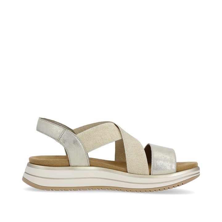 Remonte Artikelnummer D1J50-90 remonte Damen Riemchensandalen gold-silbermetallic Im Verkauf
