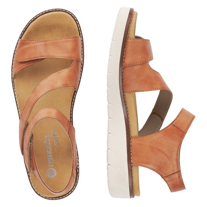 Remonte Artikelnummer D2050-24 remonte Damen Riemchensandalen karamellbraun 50% Rabatt für begrenzte Zeit