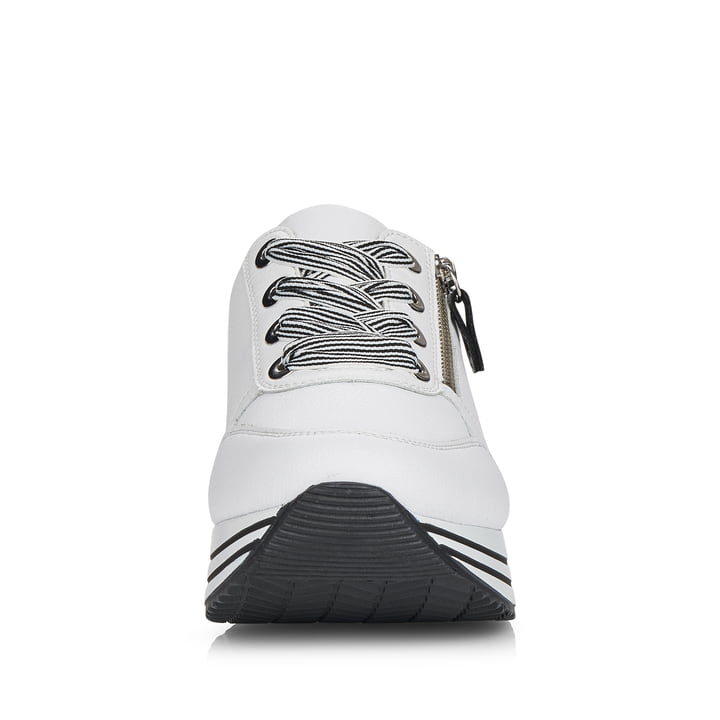 Remonte Artikelnummer D1312-80 remonte Damen Sneaker edelweiß-glanzschwarz Auslauf