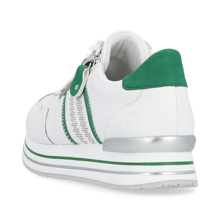 Remonte Artikelnummer D1318-82 remonte Damen Sneaker brilliantweiß-smaragdgrün im Angebot