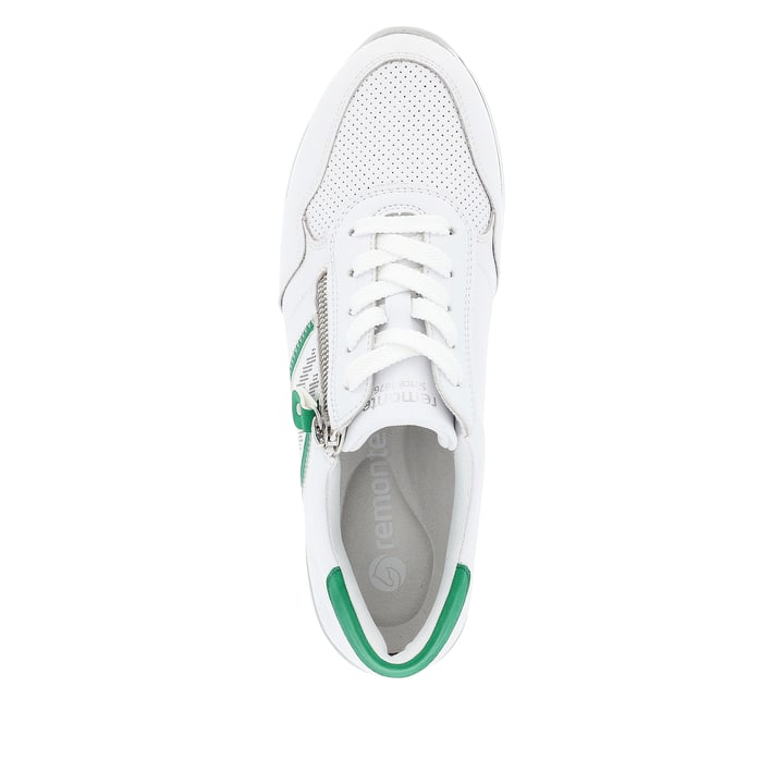 Remonte Artikelnummer D1318-82 remonte Damen Sneaker brilliantweiß-smaragdgrün im Angebot