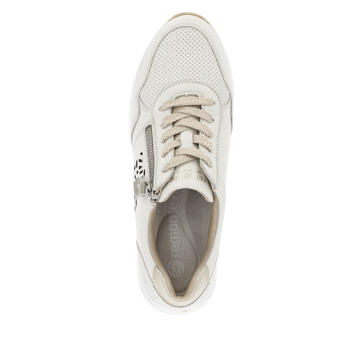 Remonte Artikelnummer D1G00-81 remonte Damen Sneaker cremeweiß-beigemetallic Versandkostenfrei
