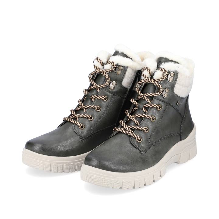 Remonte Artikelnummer D0E71-52 remonte Damen Schnürstiefel grüngrau Saisonschlussverkauf