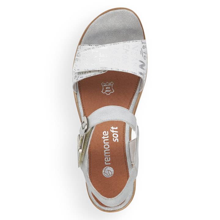 Remonte Artikelnummer D6455-90 remonte Damen Keilsandaletten silber-metallic Weihnachtsangebot