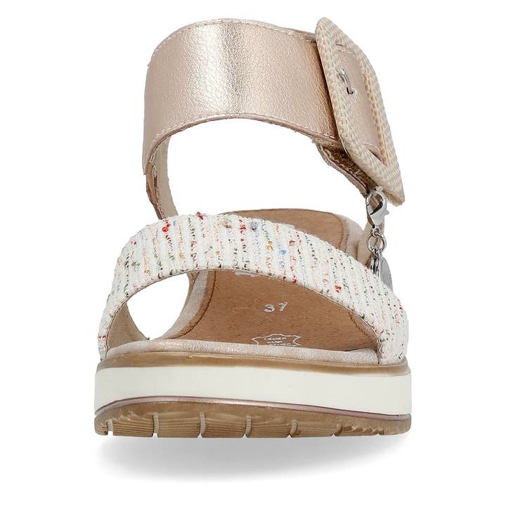 Remonte Artikelnummer D6453-31 remonte Damen Keilsandaletten metallicrosa-multi Blitzangebot