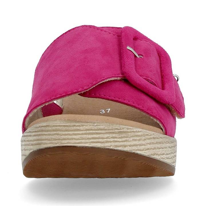 Remonte Artikelnummer D0N56-31 remonte Damen Pantoletten magenta Räumungsverkauf